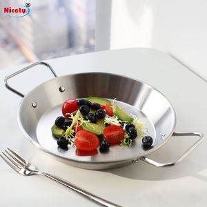 Nicety Golden Stainless Steel Paella Pans Outdoor Kitchen Restaurant