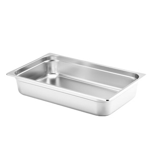 Stainless Steel 1/1 Gastronorm 304/201 Gn Pan Food Container Commercial Kitchenware For Hotels Cafes Restaurants Gelato