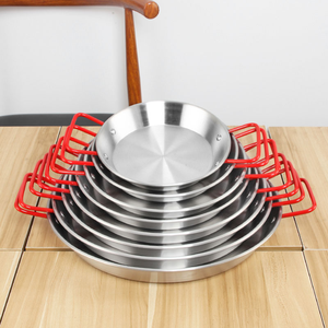 Hengguang Stainless Steel Paella Pan Seafood Pan Spanish Paella Pan
