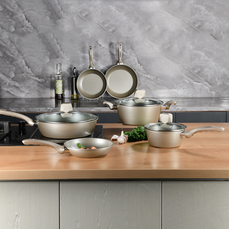 9 Piece Titanium Non-Stick Cookware Set