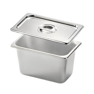 Liyunda 1/4 150mm Gastronorm Gn Pan Stainless Steel Buffet Food Container 201 304 Material With Lid For Hotel Restaurant