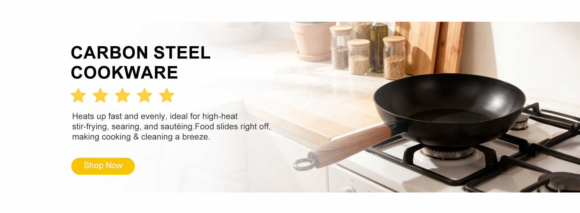 Carbon Steel Cookware Manufacturer Banner