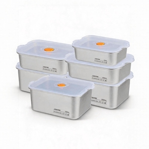 Modern 304 Stainless Steel Freezer Safe Food Storage Bento Box Set
