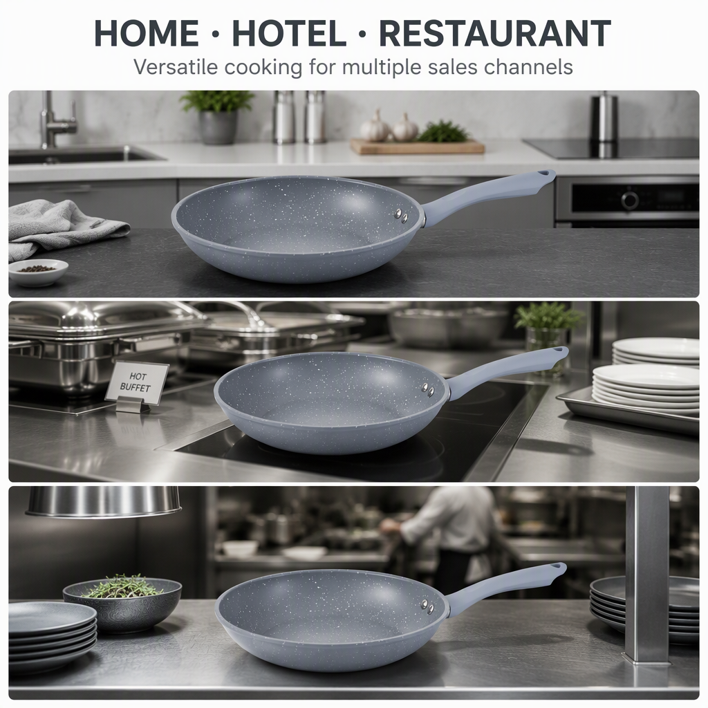 10-Inch Heavy Gauge Carbon Steel Fry Pan Scene 3