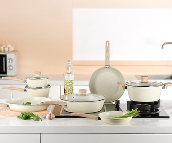 Carbon Steel Marble Nonstick Saute Pan