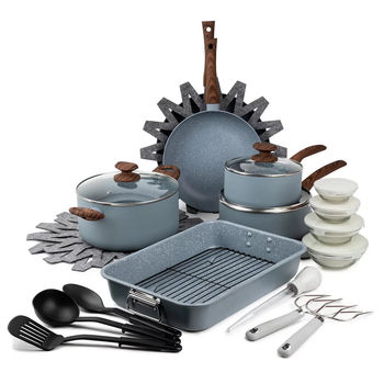 28 Piece Pressed Aluminum Cookware Set