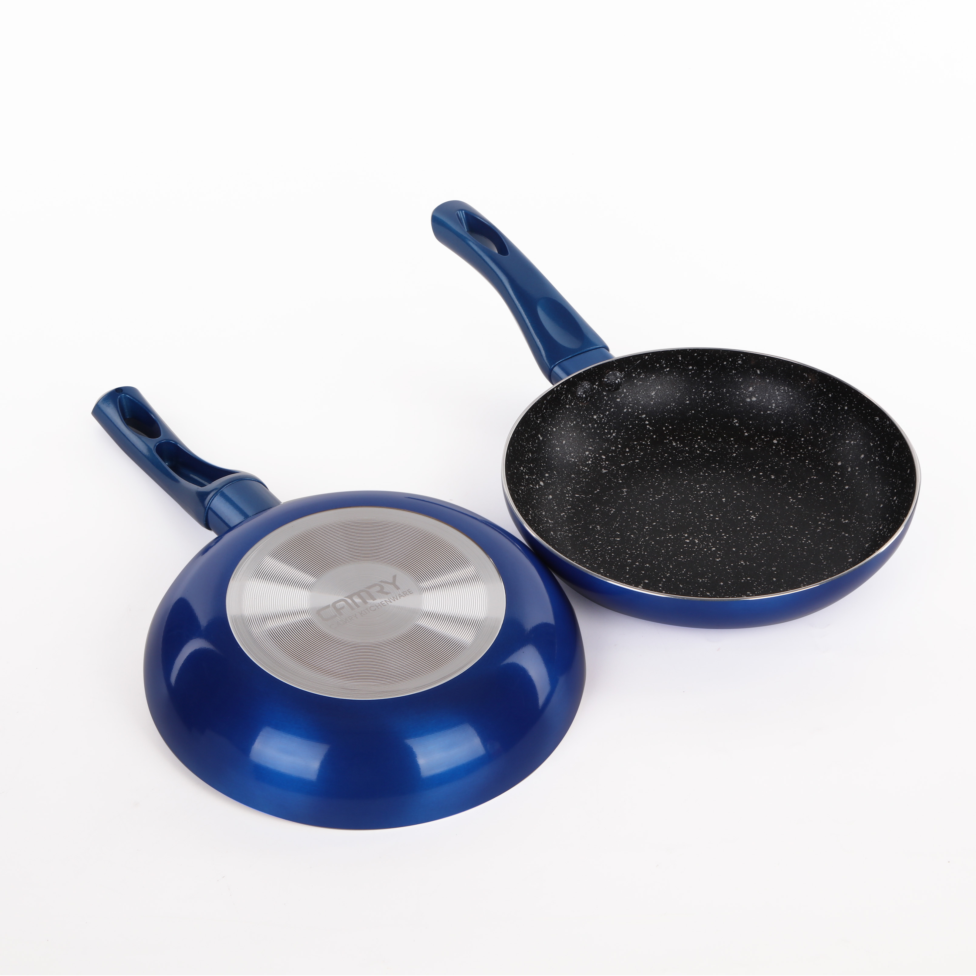 Hot Sale Durable 30 cm PFOA-free Non-Stick Pressed Frying Pan Glass Cover Heat-Resistant Handle for Household Restaurant Cooking