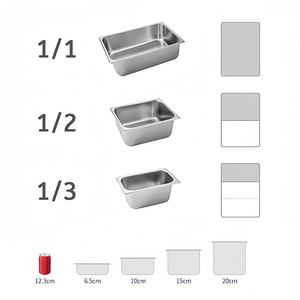 YITIAN Commercial Hotel Restaurant Multi Sizes Gastronorm Container with Lid