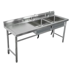Custom Commercial Stainless Steel Sink Single/Double Bowl