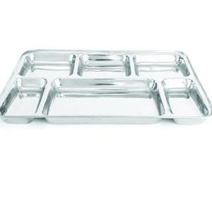 Blossom Classic Disposable Non-Toxic Durable Dishwasher Safe Eco-Friendly Camping Stainless Steel Thali Sets Wholesale India