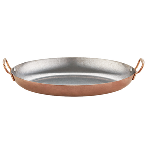Modern Design Stainless Steel Paella Pan Double Ear Restaurant Seafood Pot