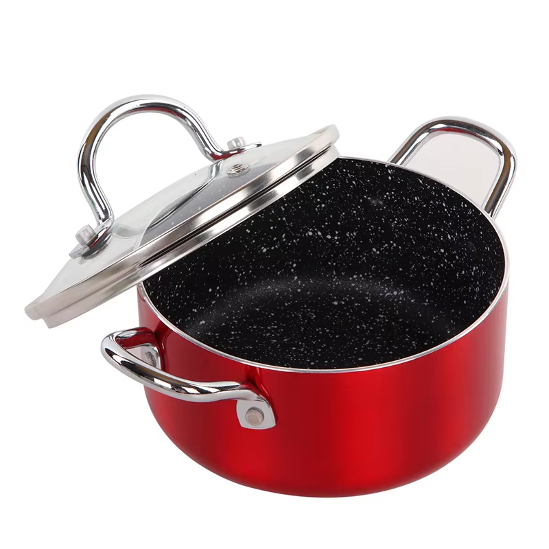 14cm Mini Sauce Pan with Glass Lid Colorful Non Stick Cookware for Induction and Gas Stoves Home Kitchen Use