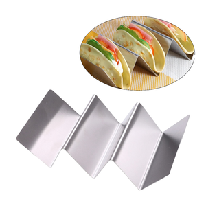 Wholesale Price Stainless Steel Taco Stand Rack Trays Taco Holder for Baking Kitchen Tools