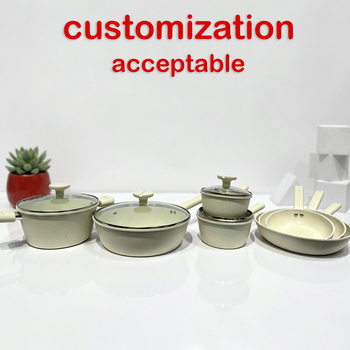Wholesale 11pcs PTFE Coated Carbon Steel Cookware Set