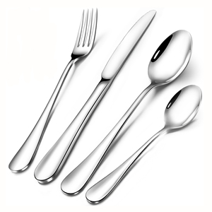18/0 Hotel Flatware Bulk Cutlery Thick Handle Silverware 4pcs