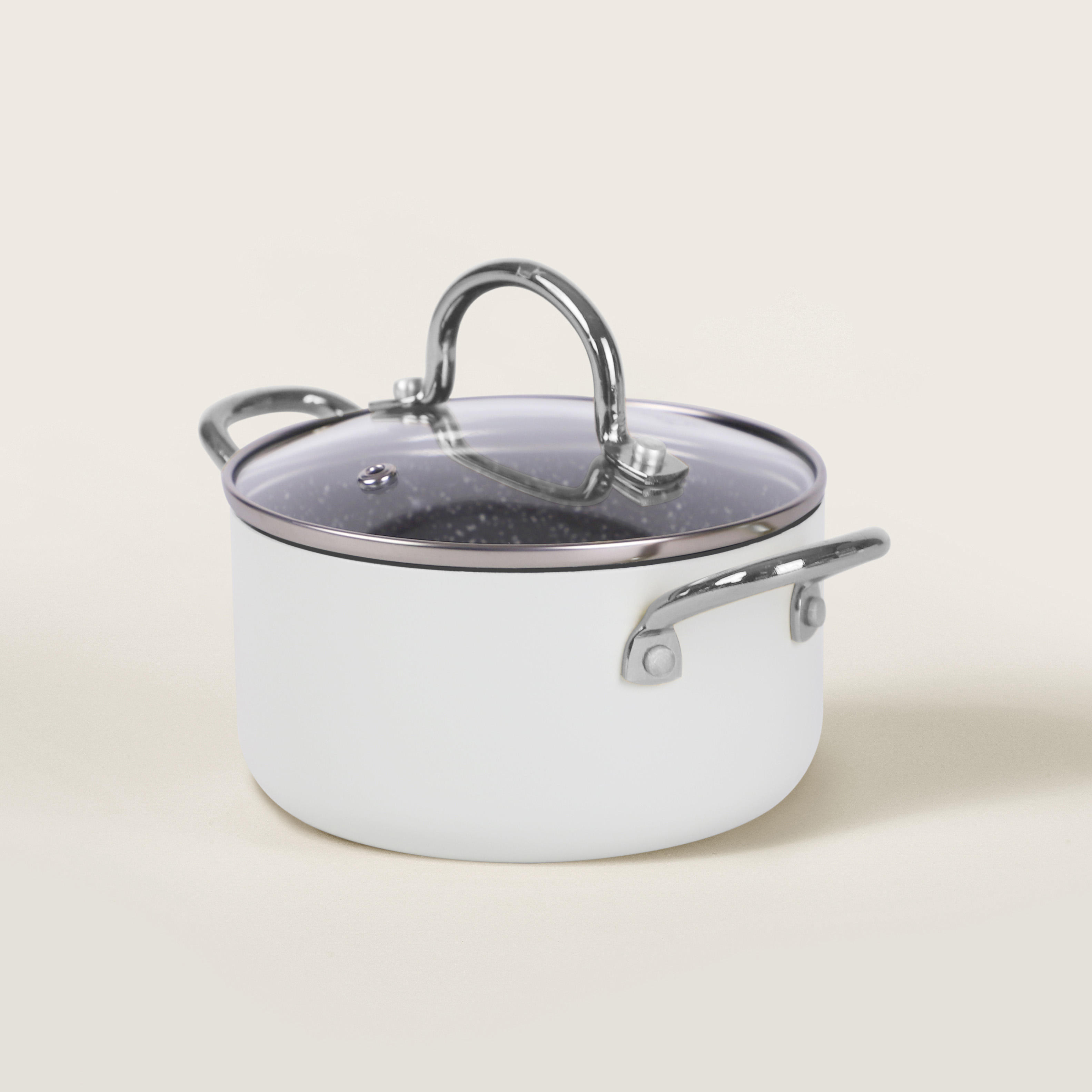 14cm Mini Sauce Pan with Glass Lid Colorful Non Stick Cookware for Induction and Gas Stoves Home Kitchen Use